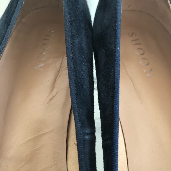 Shoon Navy Blue Suede Loafers - Picture 5 of 9